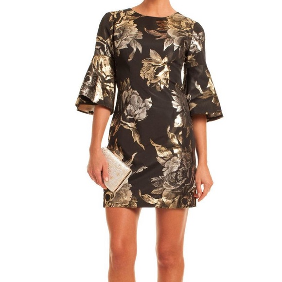 Trina Turk Rachelle Jacquard Sheath Dress Bell 2 - Picture 7 of 8